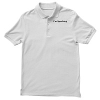 Im Speaking   Blue Men's Polo Shirt | Artistshot