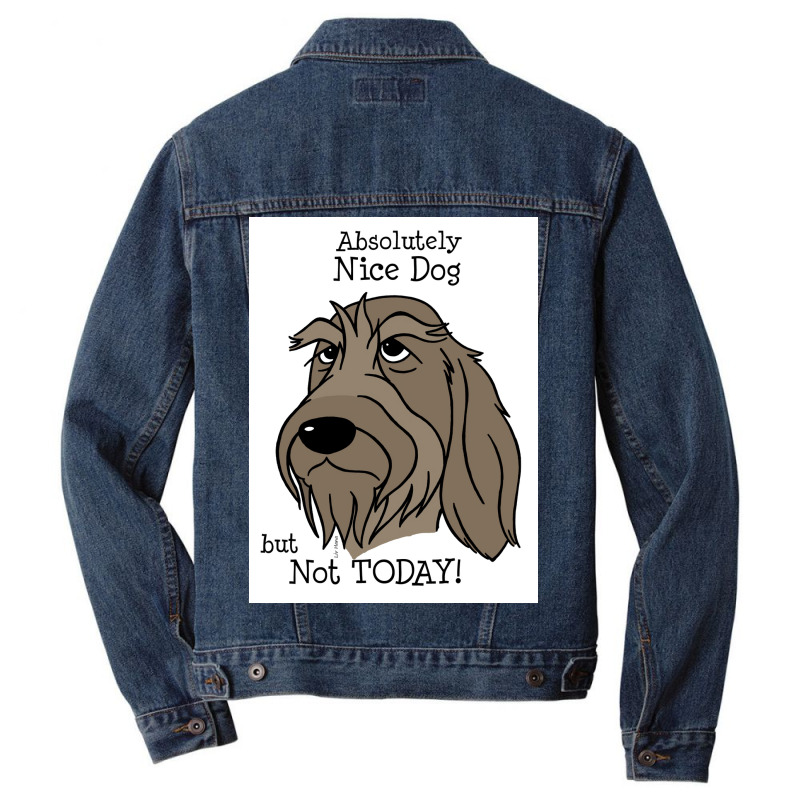 Spinone Italiano Nice Dog Poster Men Denim Jacket by bebbahctinb | Artistshot