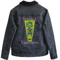 Strange Vibrations Classic Tshirt Trending Unisex Sherpa-lined Denim Jacket | Artistshot