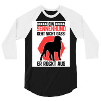 Swiss Mountain Dog Walking Farm Dog Saying Poster Aesthetic 3/4 Sleeve Shirt | Artistshot