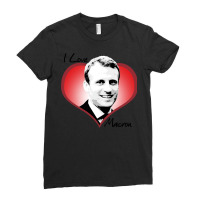 I Love Macron Fitted  Funny Nostalgia Ladies Fitted T-shirt | Artistshot