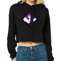 Aftercare Hq Diamond Perk Inspired Splash Art Cropped Hoodie | Artistshot