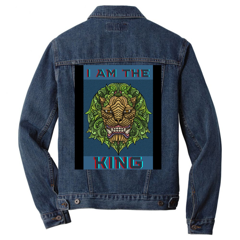 I Am Vneck Poster Men Denim Jacket | Artistshot