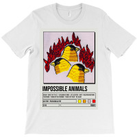 Roar Impossible Animals Album Poster Poster Blue (1) T-shirt | Artistshot