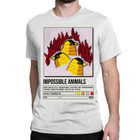 Roar Impossible Animals Album Poster Poster Blue (1) Classic T-shirt | Artistshot