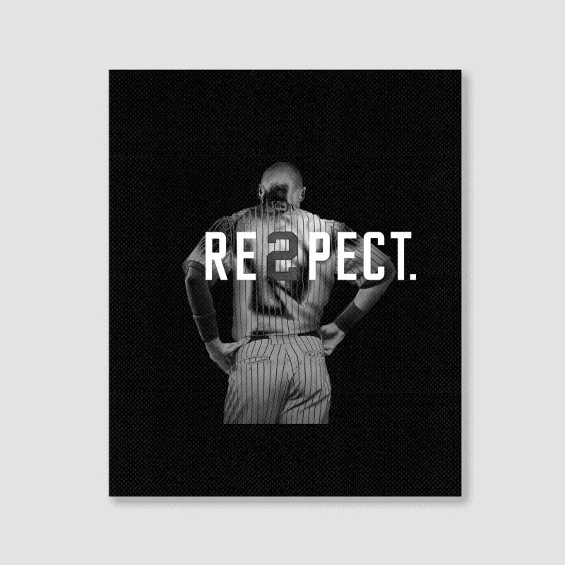 Respect Derek Jeter Re2pect [tw] Portrait Canvas Print. By Artistshot