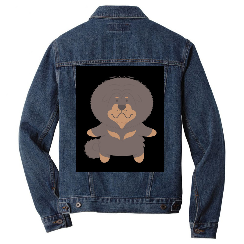 Tibetan Mastiff Gift Idea Poster Hippie Men Denim Jacket | Artistshot