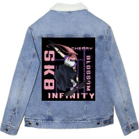 Sk8 The Infinity Cherry Blossom Anime Poster (1) Unisex Sherpa-lined Denim Jacket | Artistshot