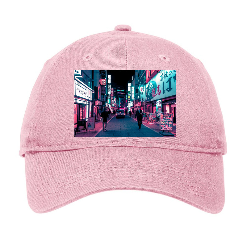 Shimmering Neon Lights Of Tokyo Poster Trending Adjustable Cap | Artistshot