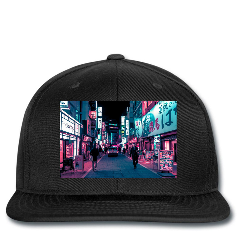 Shimmering Neon Lights Of Tokyo Poster Trending Printed Hat | Artistshot