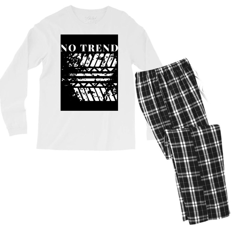 No Trend Poster Gift Men's Long Sleeve Pajama Set | Artistshot