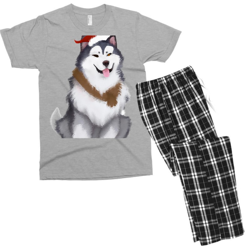 Alaskan Malamute T  Shirt Cute Alaskan Malamute Drawing T  Shirt Men's T-shirt Pajama Set | Artistshot