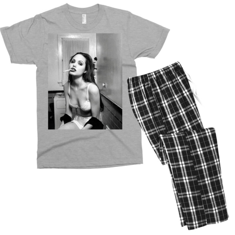 Angelina Jolie Men's T-shirt Pajama Set by raimalkereemg | Artistshot