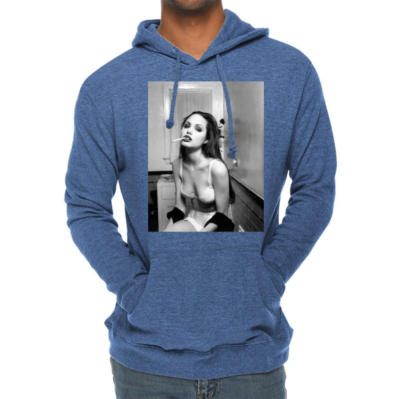 Angelina Jolie Lightweight Hoodie by raimalkereemg | Artistshot