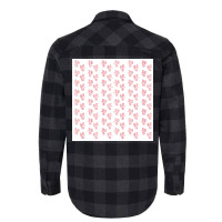 Red And White Flower Pattern Poster Boy Flannel Shirt | Artistshot