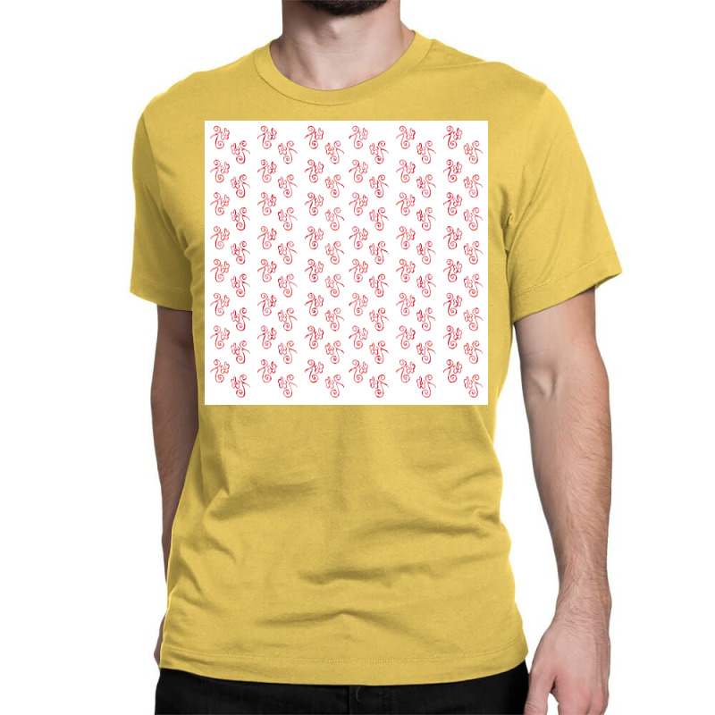 Red And White Flower Pattern Poster Boy Classic T-shirt | Artistshot