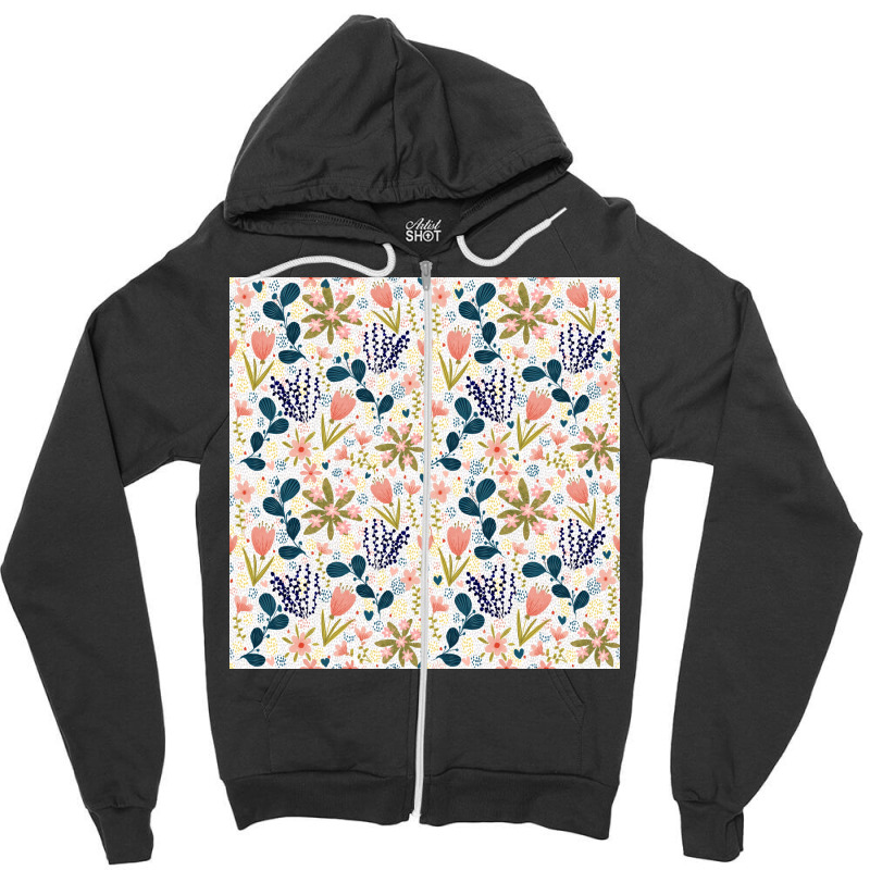 Summer Meadow Poster Nature Zipper Hoodie | Artistshot