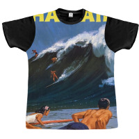 Hawaii Vintage Travel Poster Restored Graphic T-shirt | Artistshot