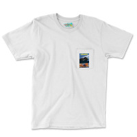 Hawaii Vintage Travel Poster Restored Pocket T-shirt | Artistshot