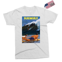 Hawaii Vintage Travel Poster Restored Exclusive T-shirt | Artistshot