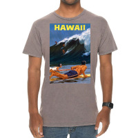 Hawaii Vintage Travel Poster Restored Vintage T-shirt | Artistshot