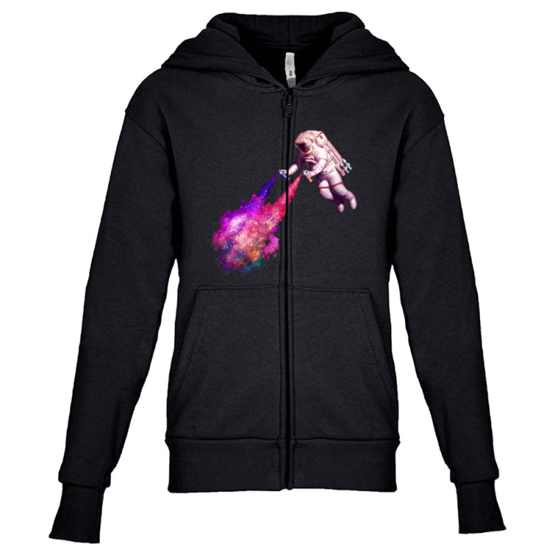 Shooting Stars - The Astronaut Artist Youth Zipper Hoodie | Artistshot