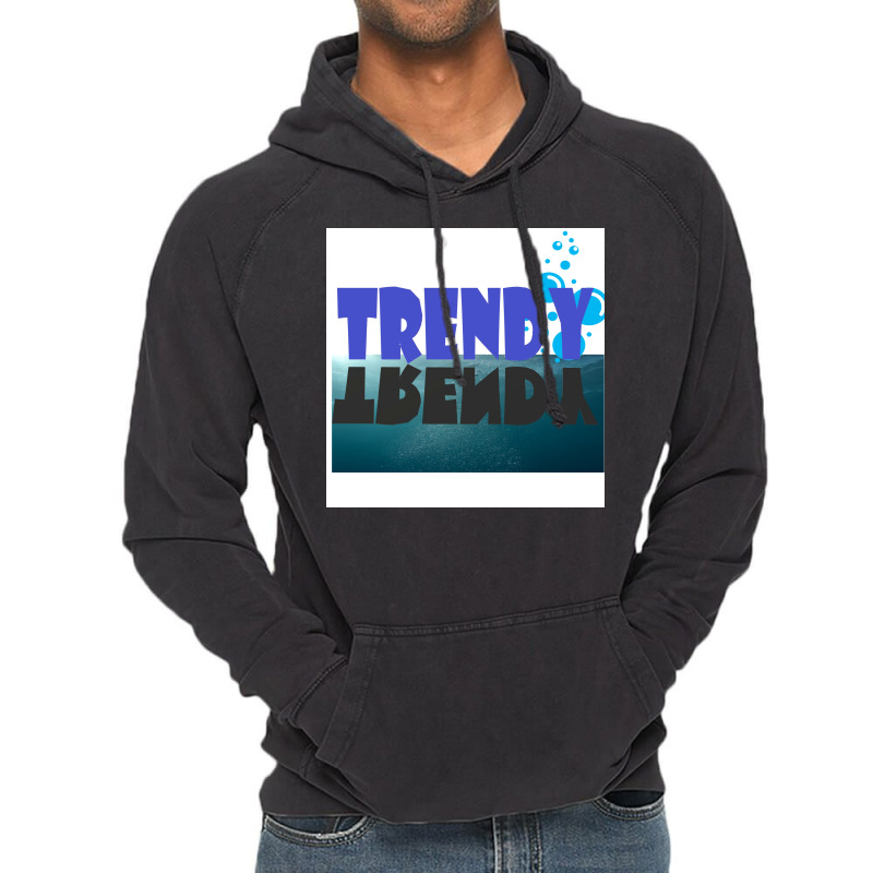 Trendy Poster Blue Vintage Hoodie by sporewashory | Artistshot