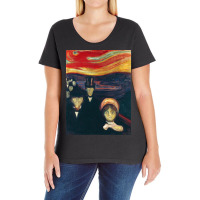 Edvards Anxiety 1894 Ladies Curvy T-shirt | Artistshot