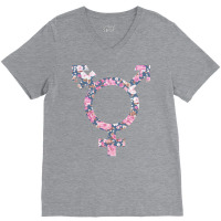 Trans Symbol V-neck Tee | Artistshot