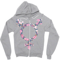 Trans Symbol Zipper Hoodie | Artistshot