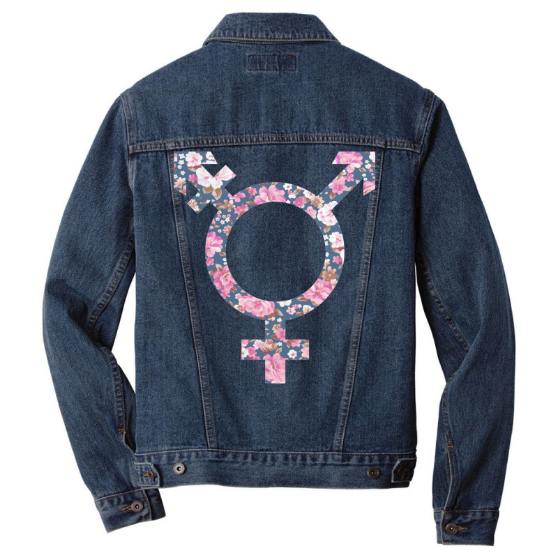 Trans Symbol Men Denim Jacket by muingalivera | Artistshot