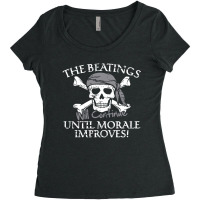 The Beatings Will Continue Until Morale Improves Women's Triblend Scoop T-shirt | Artistshot