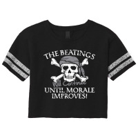 The Beatings Will Continue Until Morale Improves Scorecard Crop Tee | Artistshot