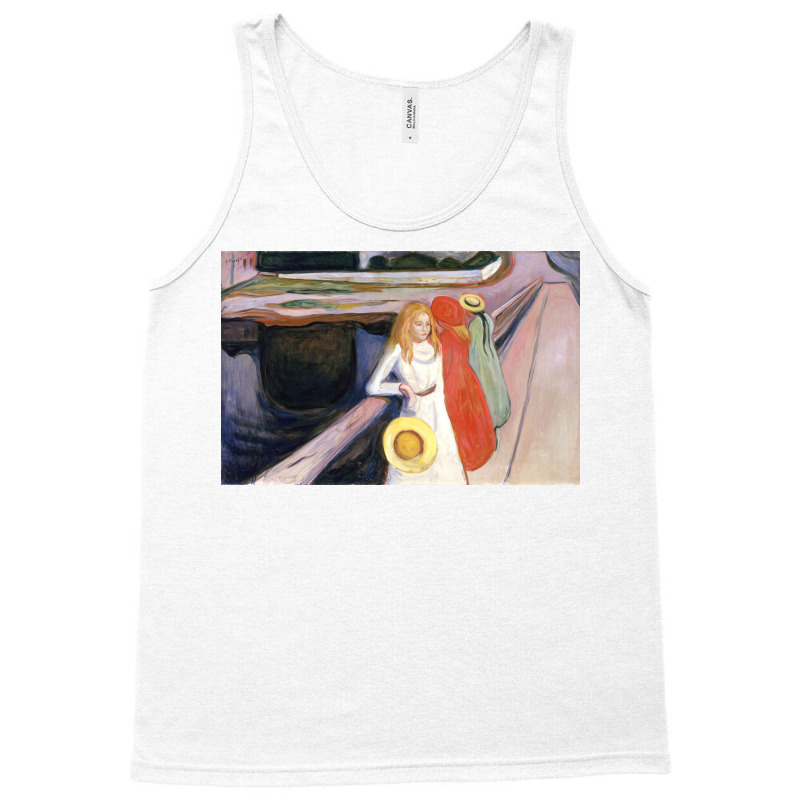 Edvards Girls On A Bridge 1900 Tank Top | Artistshot