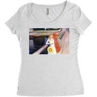 Edvards Girls On A Bridge 1900 Women's Triblend Scoop T-shirt | Artistshot