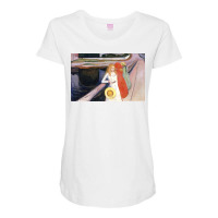 Edvards Girls On A Bridge 1900 Maternity Scoop Neck T-shirt | Artistshot