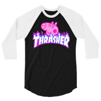 Trasher Pig 3/4 Sleeve Shirt | Artistshot