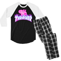 Trasher Pig Men's 3/4 Sleeve Pajama Set | Artistshot