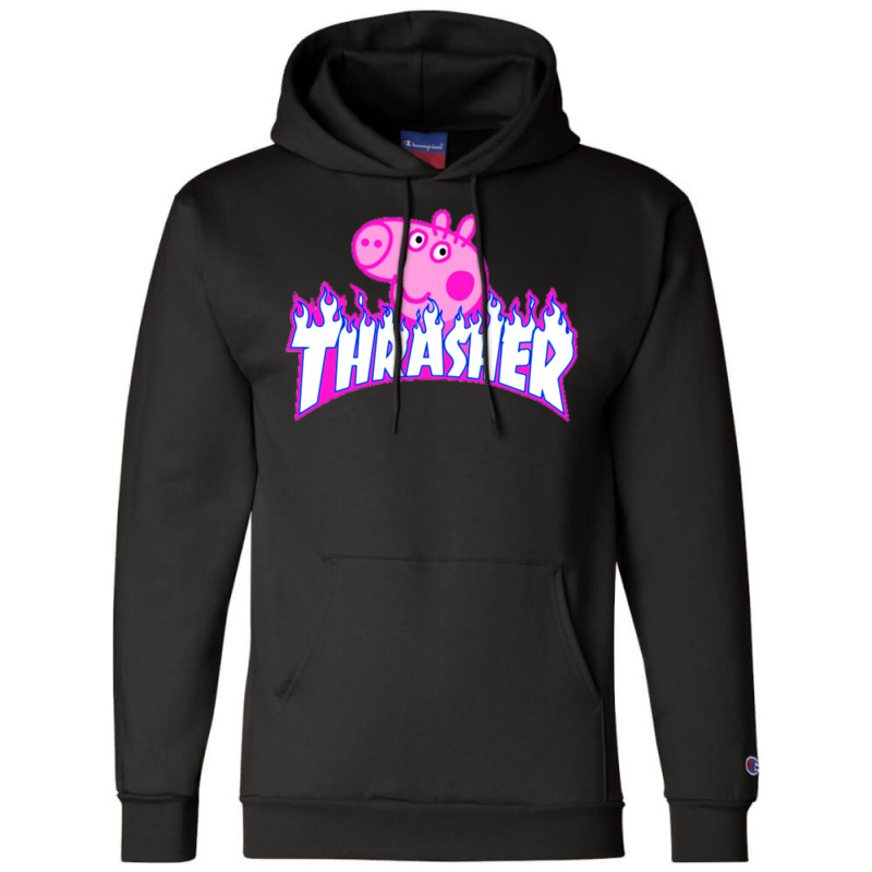 Trasher Pig Champion Hoodie by muingalivera | Artistshot