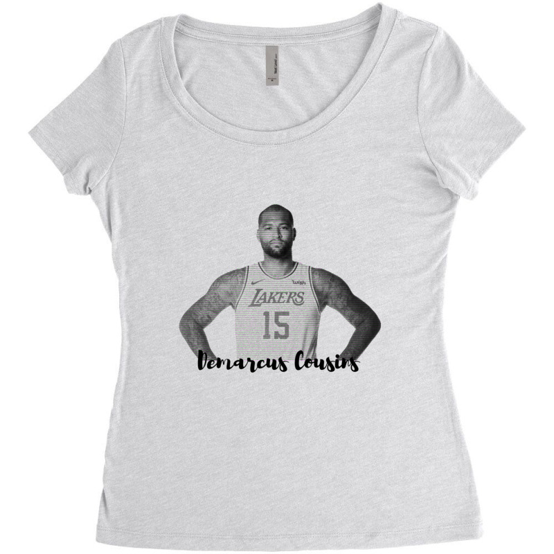 Demarcus Cousins 41 Women's Triblend Scoop T-shirt by ShelleyDoppelmayr | Artistshot