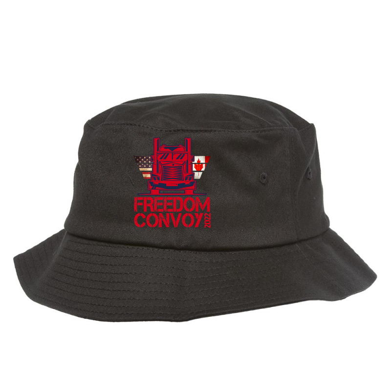 Freedom Convoy 2022, Support Our Truckers Convoy Pullover Hoodie Bucket Hat by adam.troare | Artistshot