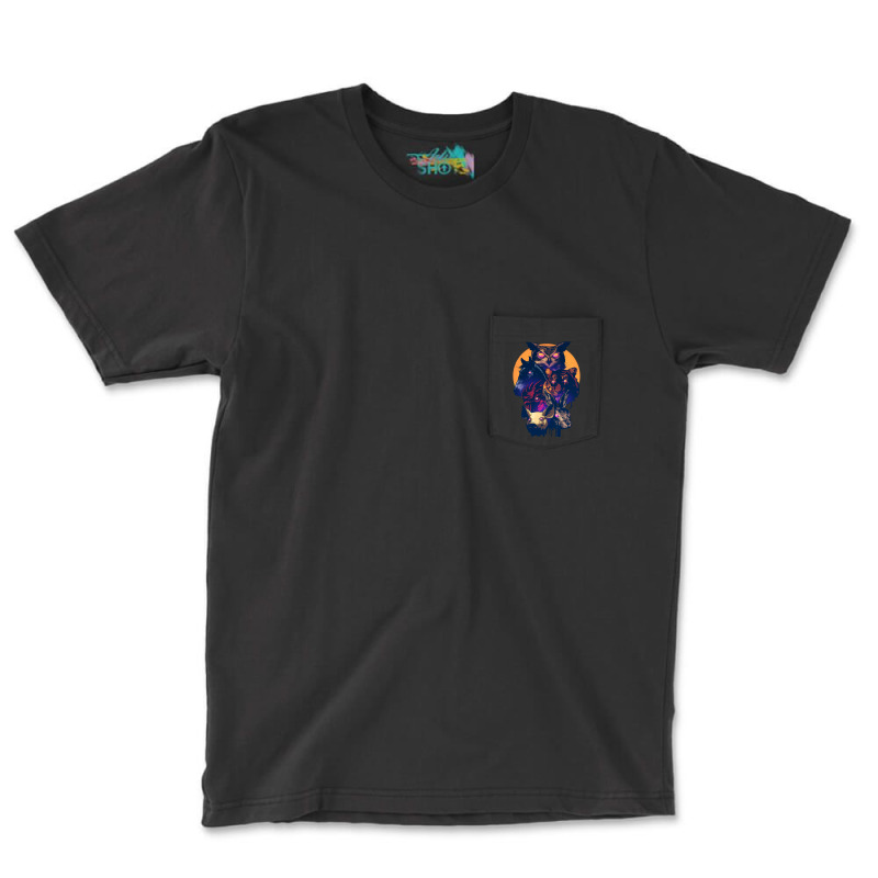 Trials Of The Blood Dragon   Miami World Pocket T-Shirt by muingalivera | Artistshot