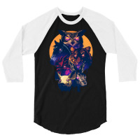 Trials Of The Blood Dragon   Miami World 3/4 Sleeve Shirt | Artistshot