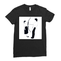 Marina Abramović & Ulay   ‘rest Energy’ Design Ladies Fitted T-shirt | Artistshot