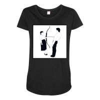 Marina Abramović & Ulay   ‘rest Energy’ Design Maternity Scoop Neck T-shirt | Artistshot