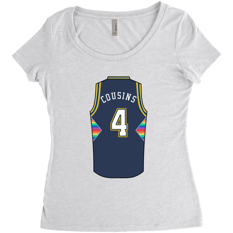 Demarcus Cousins Jersey 141 Women's Triblend Scoop T-shirt by ShelleyDoppelmayr | Artistshot