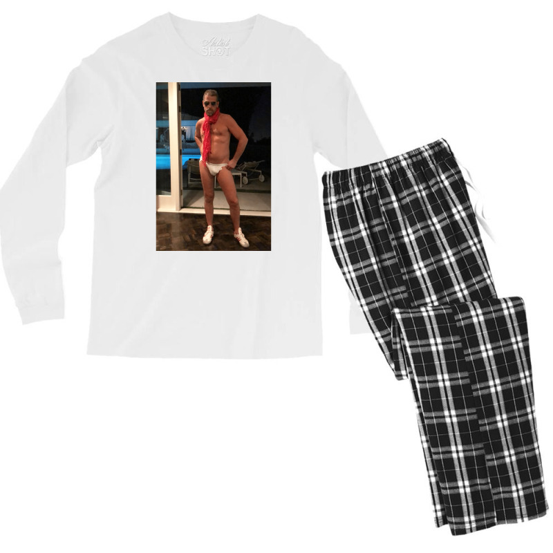 Hunter Biden Jock Strap   Retro Men's Long Sleeve Pajama Set | Artistshot