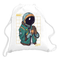 Astronaut Space Travel Retro Aesthetic Streetwear T Shirt Drawstring Bags | Artistshot