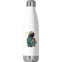 Astronaut Space Travel Retro Aesthetic Streetwear T Shirt Stainless Steel Water Bottle | Artistshot