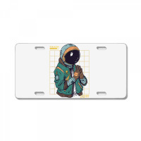 Astronaut Space Travel Retro Aesthetic Streetwear T Shirt License Plate | Artistshot